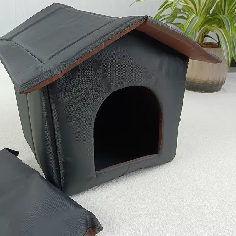 Cats House Waterproof Outdoor Keep Warm Pet Cat Cave Beds Nest Funny Foldable and Washable for Kitten Puppy Pets Supplies