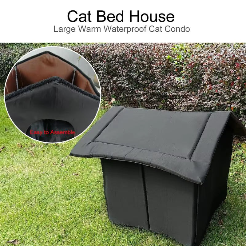 Cats House Waterproof Outdoor Keep Warm Pet Cat Cave Beds Nest Funny Foldable and Washable for Kitten Puppy Pets Supplies